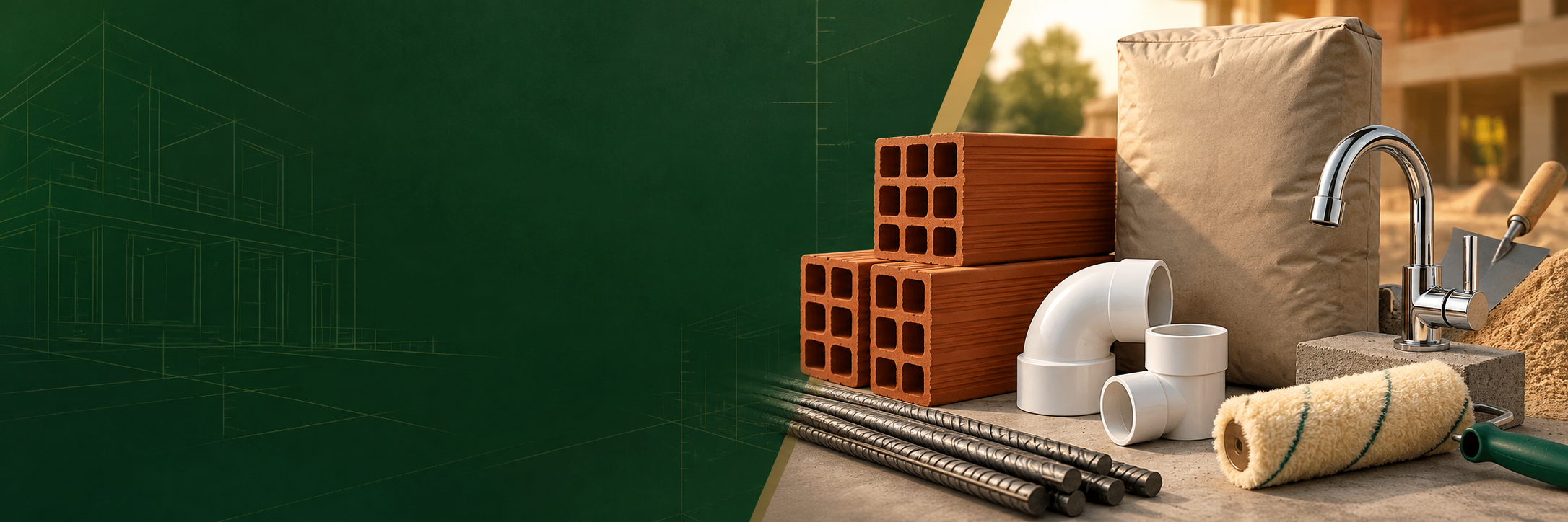Materiais de construção, ferragens e acessórios